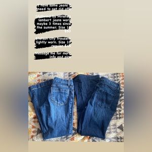 Western trouser jeans. Lightly used, in very good condition.